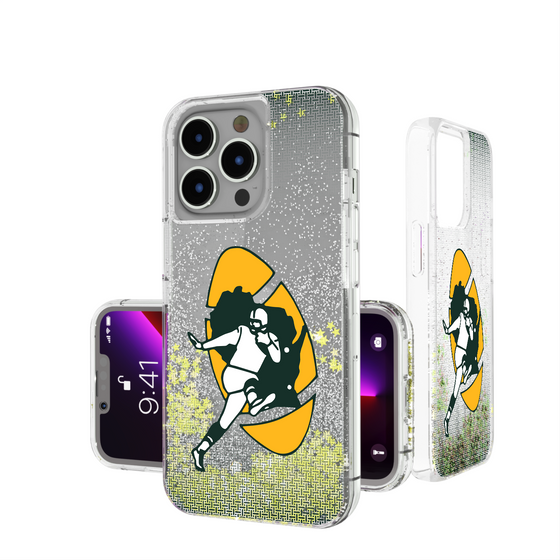 Green Bay Packers Historic Collection Linen Glitter Phone Case-0