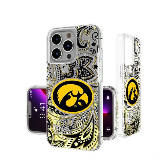 Iowa Hawkeyes Paisley Glitter Case-0