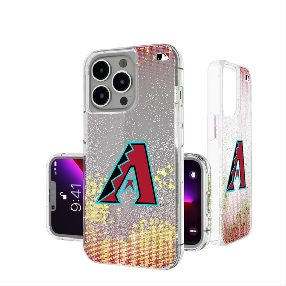 Arizona Diamondbacks Linen Glitter Phone Case-0