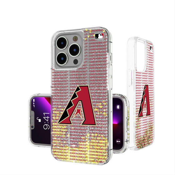 Arizona Diamondbacks Blackletter Glitter Case-0