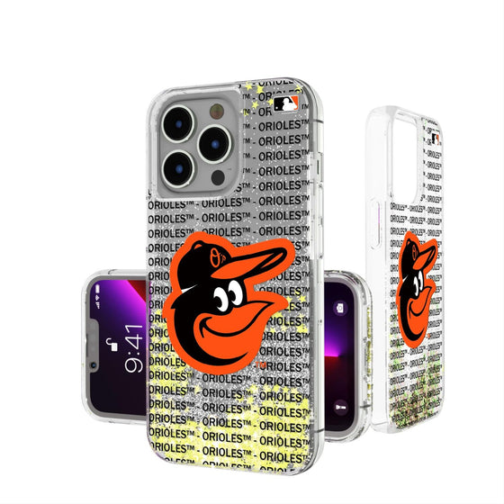 Baltimore Orioles Blackletter Glitter Case-0