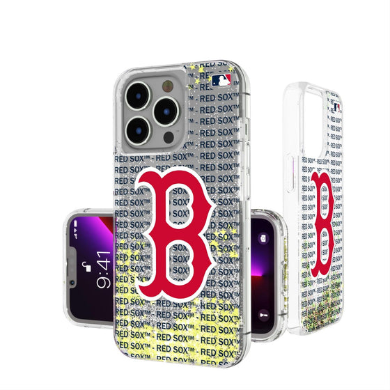 Boston Red Sox Blackletter Glitter Case-0