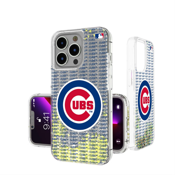 Chicago Cubs Blackletter Glitter Case-0