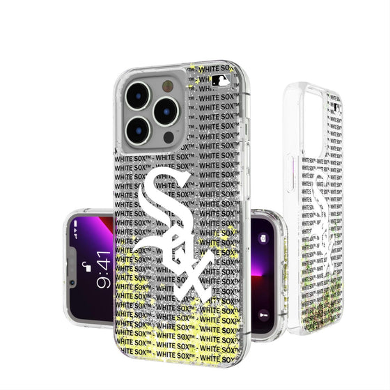 Chicago White Sox Blackletter Glitter Case-0