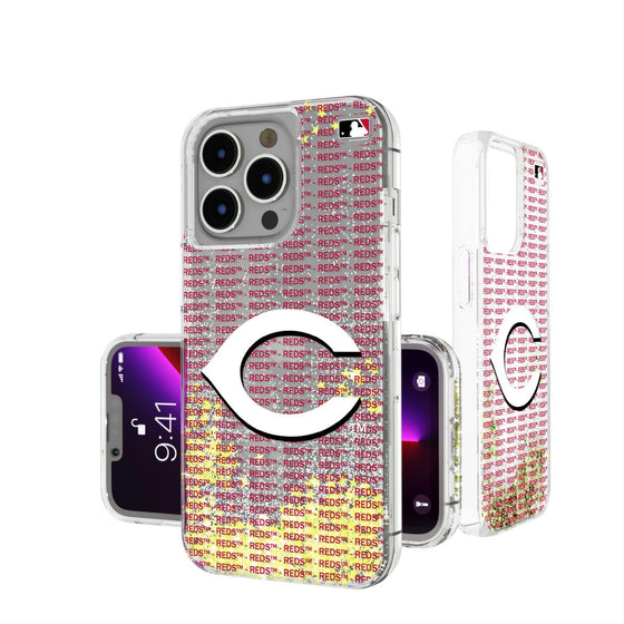 Cincinnati Reds Blackletter Glitter Case-0