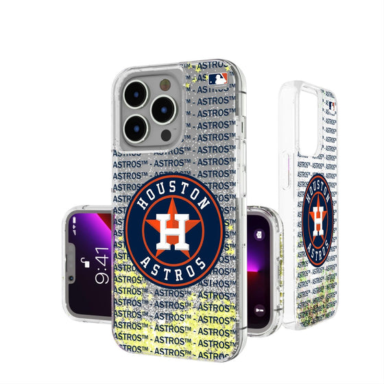 Houston Astros Blackletter Glitter Case-0