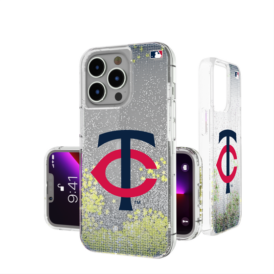 Minnesota Twins Linen Glitter Phone Case-0