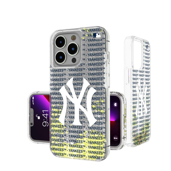 New York Yankees Blackletter Glitter Case-0