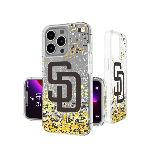 San Diego Padres Confetti Gold Glitter Case - 757 Sports Collectibles