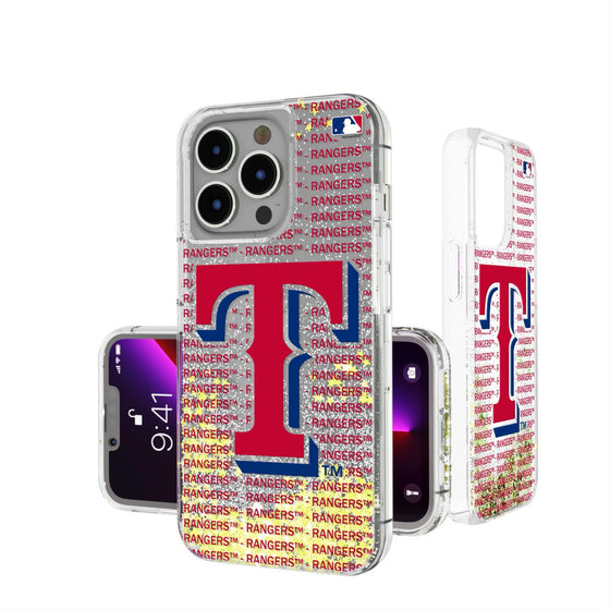 Texas Rangers Blackletter Glitter Case-0