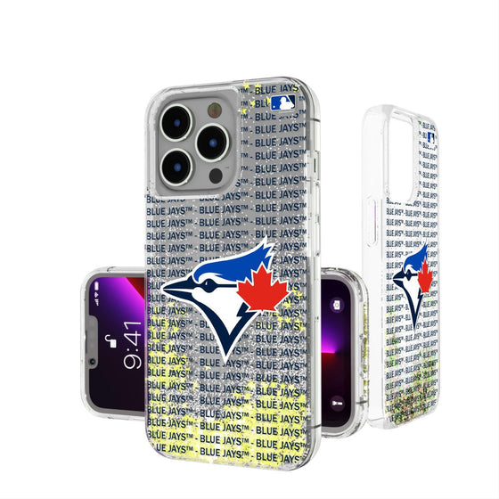 Toronto Blue Jays Blackletter Glitter Case-0