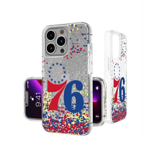 Philadelphia 76ers Confetti Glitter Case-0