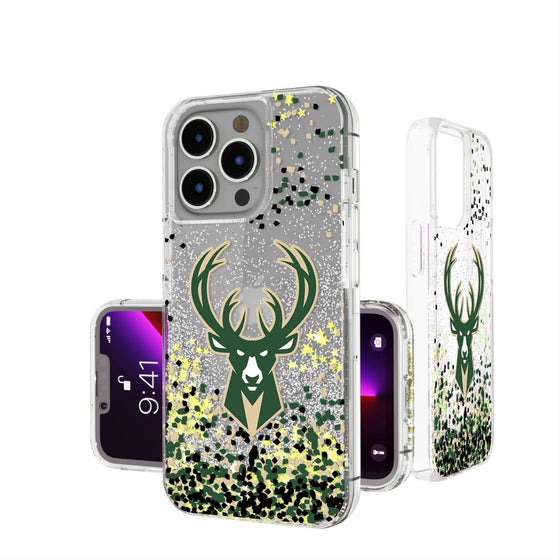 Milwaukee Bucks Confetti Glitter Case-0