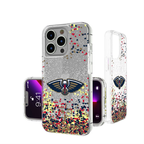 New Orleans Pelicans Confetti Glitter Case-0