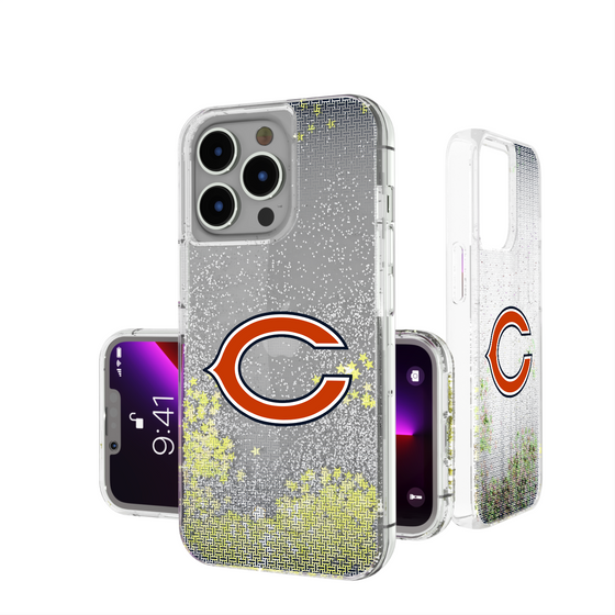 Chicago Bears Linen Glitter Phone Case-0