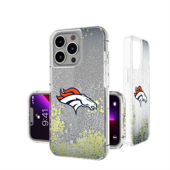 Denver Broncos Linen Glitter Phone Case-0