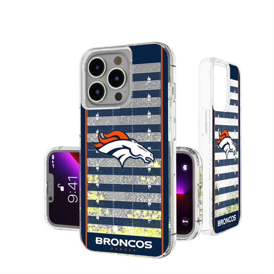 Denver Broncos Football Field Glitter Case-0