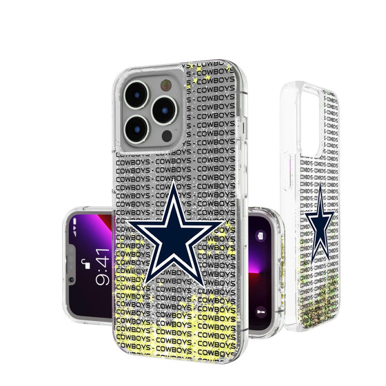 Dallas Cowboys Blackletter Glitter Case-0