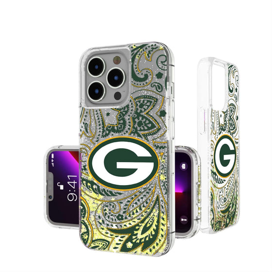 Green Bay Packers Paisley Glitter Case-0