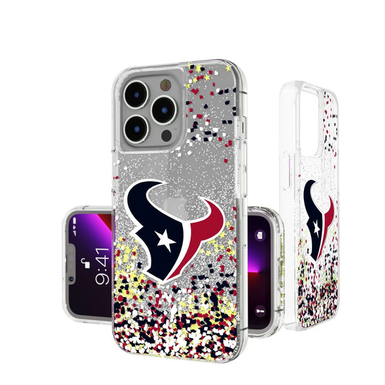 Houston Texans Confetti Glitter Case - 757 Sports Collectibles