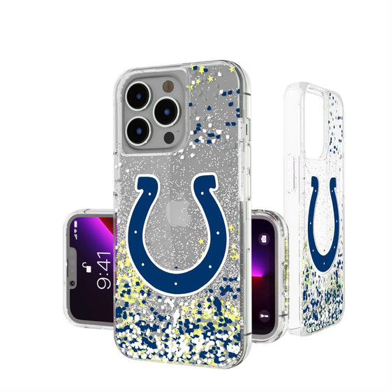 Indianapolis Colts Confetti Glitter Case - 757 Sports Collectibles
