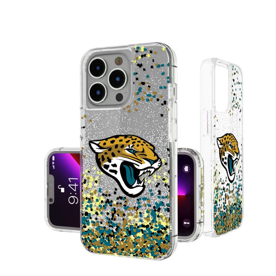 Jacksonville Jaguars Confetti Glitter Case - 757 Sports Collectibles