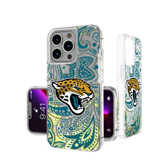 Jacksonville Jaguars Paisley Glitter Case-0