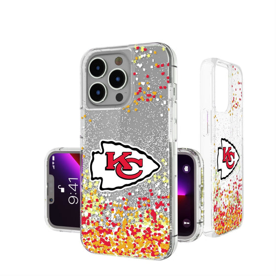 Kansas City Chiefs Confetti Glitter Case - 757 Sports Collectibles