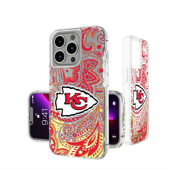 Kansas City Chiefs Paisley Glitter Case-0