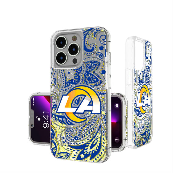 Los Angeles Rams Paisley Glitter Case-0