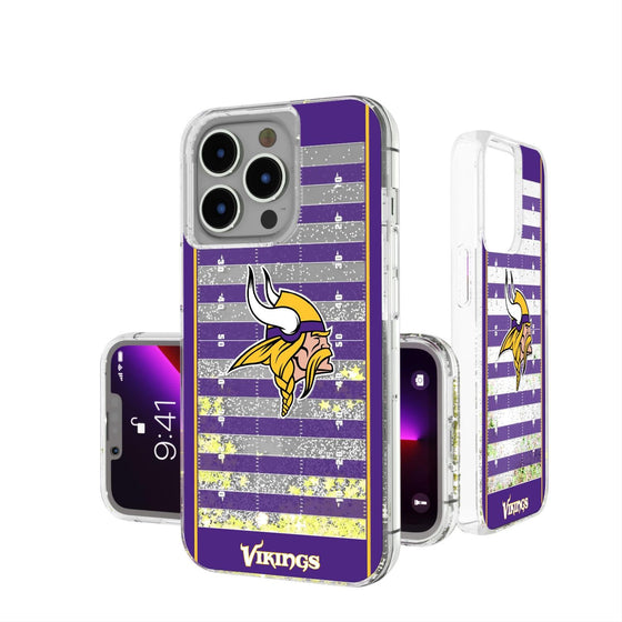 Minnesota Vikings Football Field Glitter Case-0