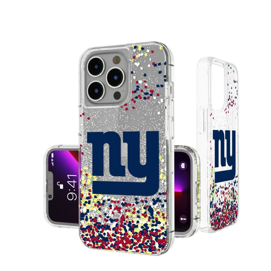 New York Giants Confetti Glitter Case - 757 Sports Collectibles