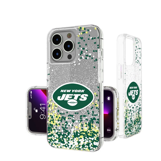 New York Jets Confetti Glitter Case - 757 Sports Collectibles