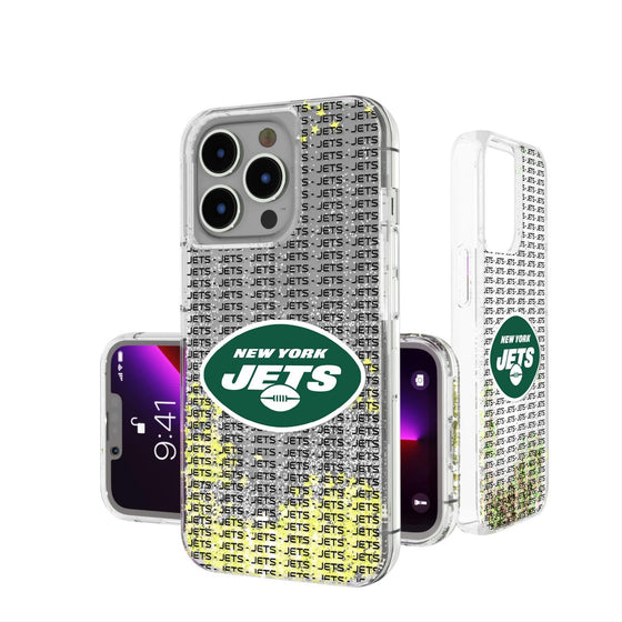 New York Jets Blackletter Glitter Case-0