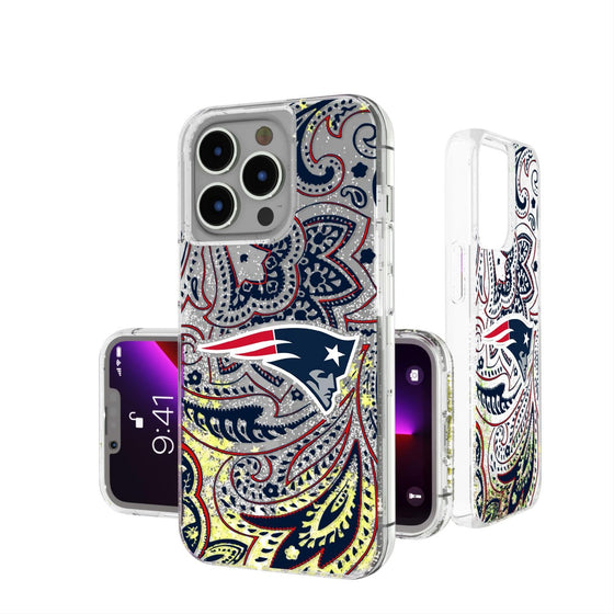 New England Patriots Paisley Glitter Case-0