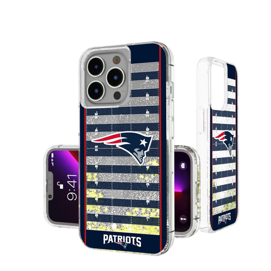 New England Patriots Football Field Glitter Case-0