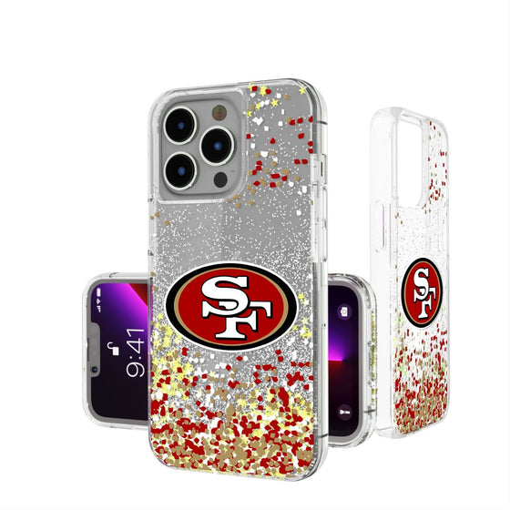 San Francisco 49ers Confetti Glitter Case - 757 Sports Collectibles