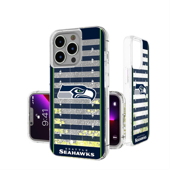 Seattle Seahawks Football Field Glitter Case-0