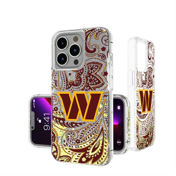 Washington Commanders Paisley Glitter Case-0