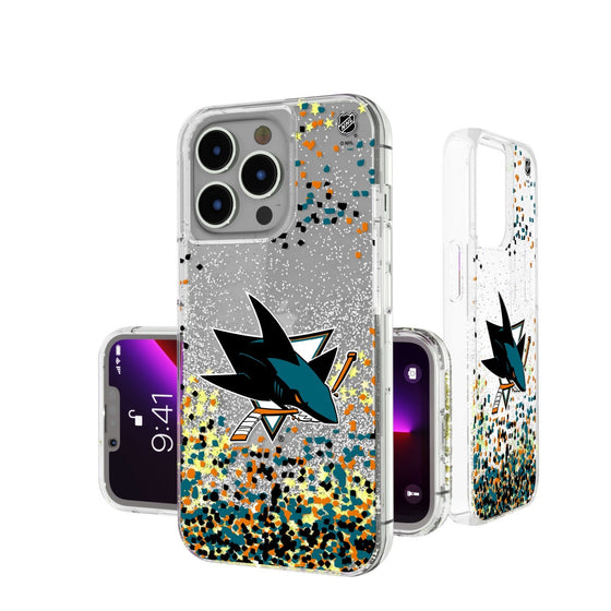 San Jose Sharks Confetti Glitter Case-0