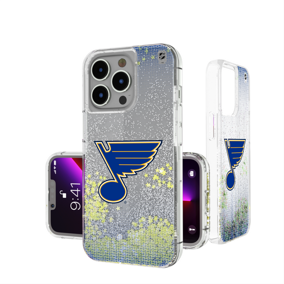 St. Louis Blues Linen Glitter Phone Case-0