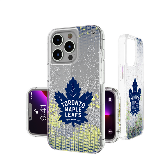 Toronto Maple Leafs Linen Glitter Phone Case-0