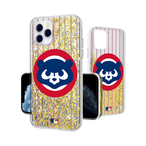 Chicago Cubs Home 1979-1998 - Cooperstown Collection Pinstripe Gold Glitter Case - 757 Sports Collectibles