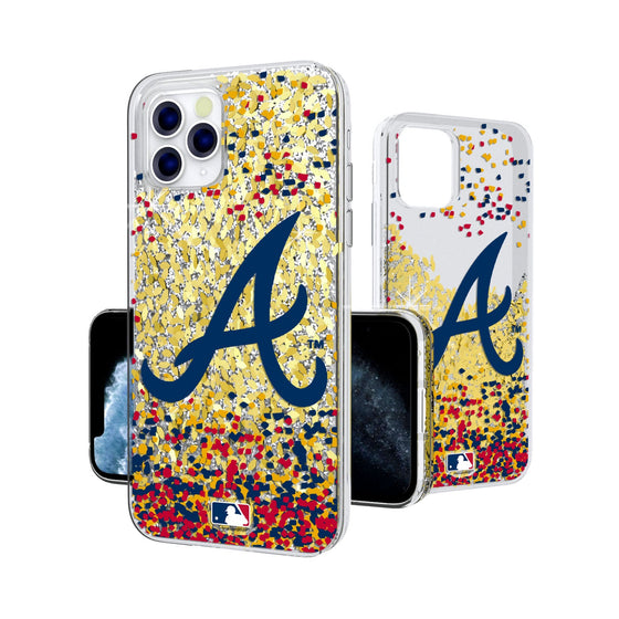 Atlanta Braves Confetti Gold Glitter Case - 757 Sports Collectibles