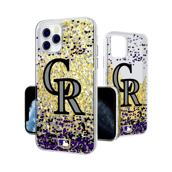 Colorado Rockies Confetti Gold Glitter Case - 757 Sports Collectibles