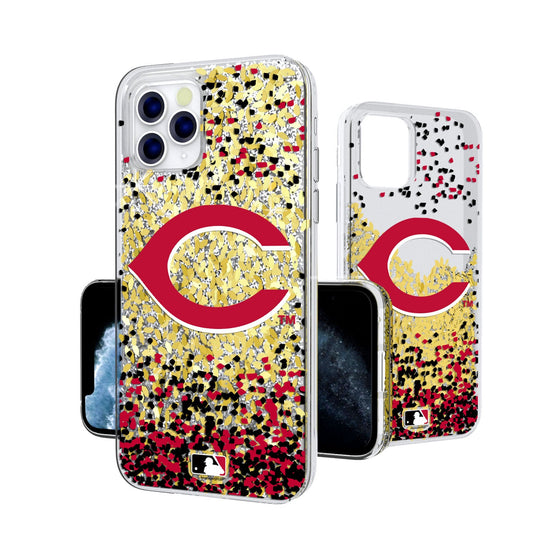 Cincinnati Reds Confetti Gold Glitter Case - 757 Sports Collectibles