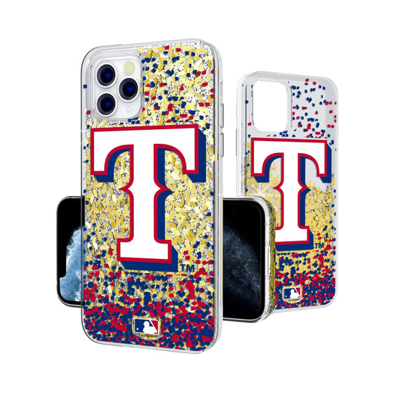 Texas Rangers Confetti Gold Glitter Case - 757 Sports Collectibles