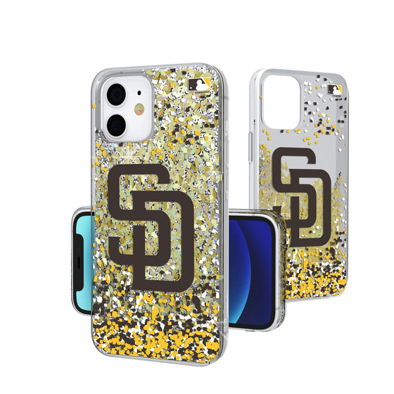 San Diego Padres Confetti Gold Glitter Case - 757 Sports Collectibles