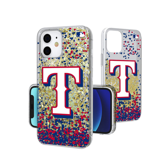 Texas Rangers Confetti Gold Glitter Case - 757 Sports Collectibles