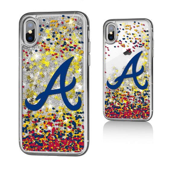 Atlanta Braves Confetti Gold Glitter Case - 757 Sports Collectibles